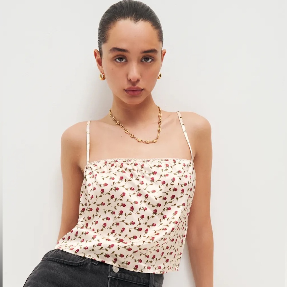 Reformation Mya Silk Top
